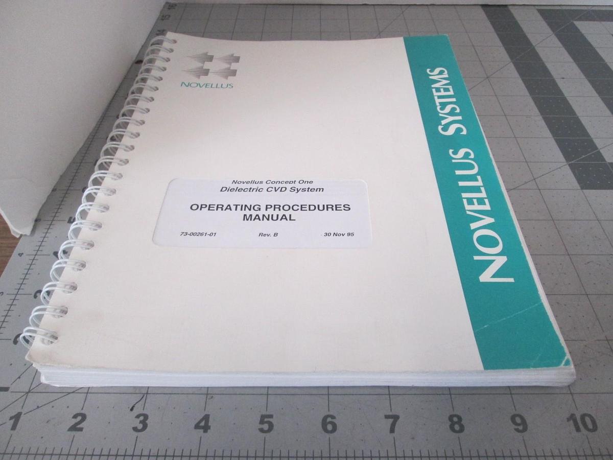 Used Novellus, Dielectric CVD System, Operating Procedures Manual, Used