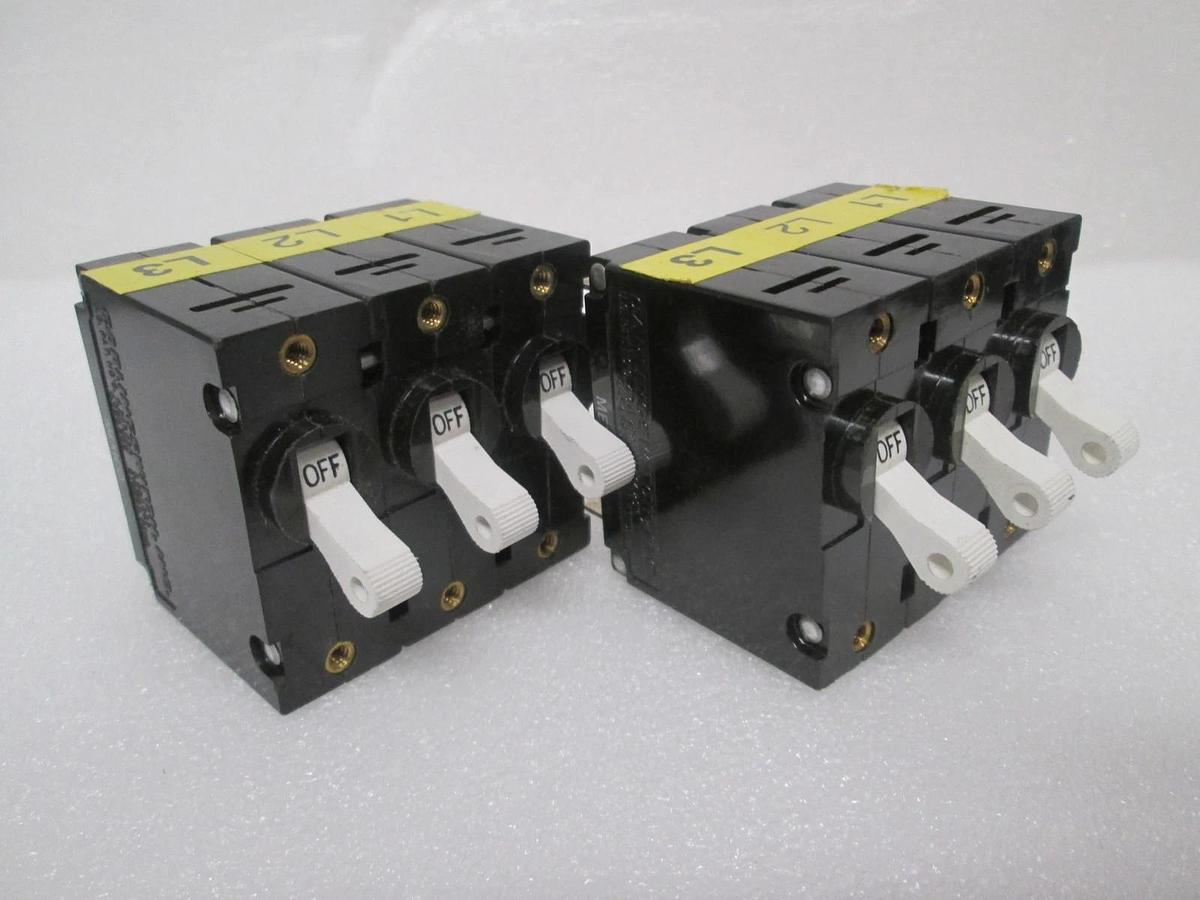 Heinemann, AA3-B0-24-615-3B1-C, Circuit Breaker, 3 Pole, 15A, New, Lot of 2