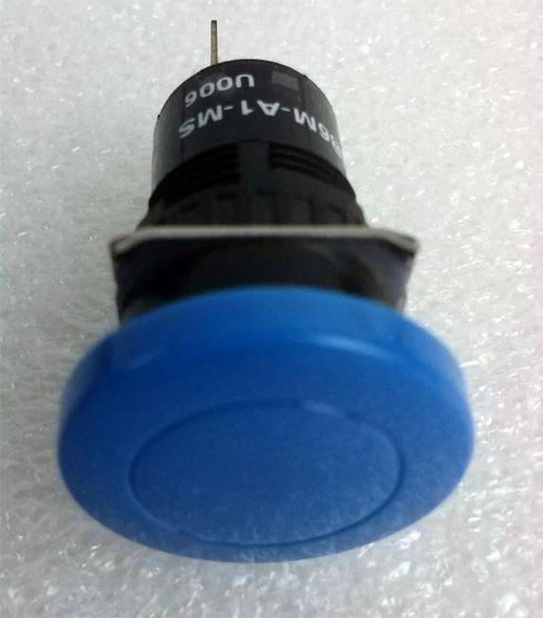 IDEC Push-button Switch, AB6M-A1-MS, Blue, Push-Button, SPDT, NEW, Lot of 9