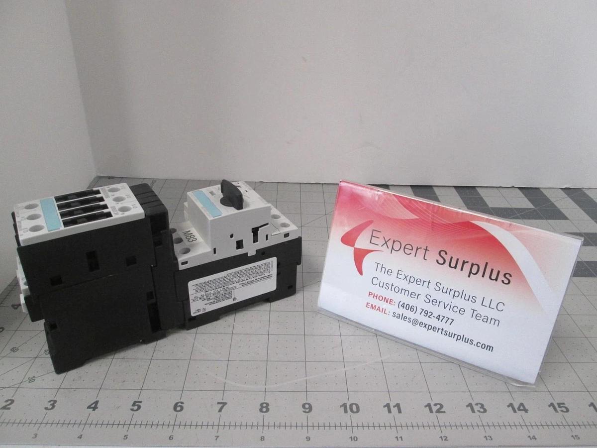 SIEMENS 3RV1021-4DA10, Circuit Breaker for Motor Protection w/ Contactor, New