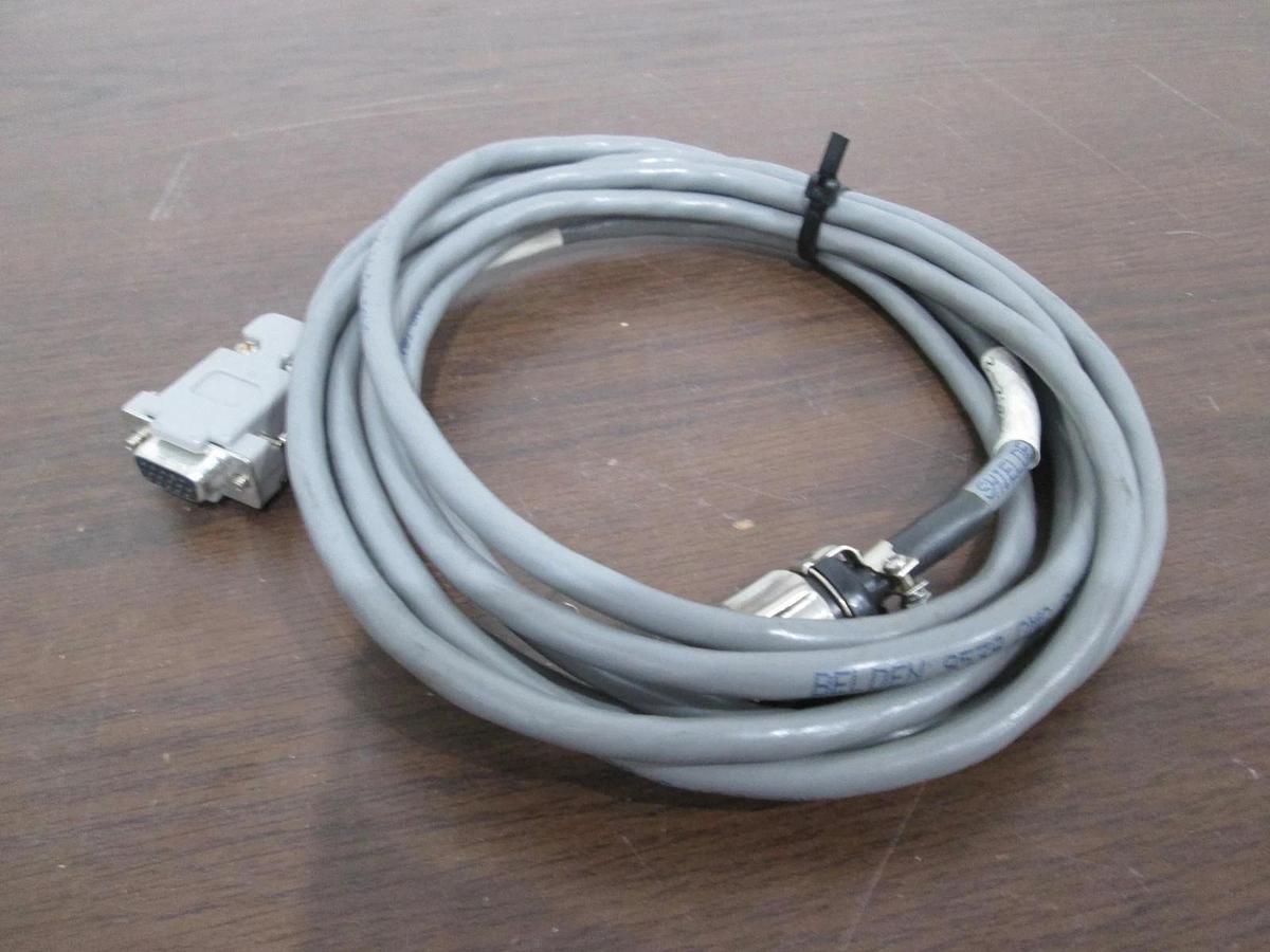 Used MKS, CB252-2, Valve Controller Cable, 15 Pin Female to 9 Pin Male, Used