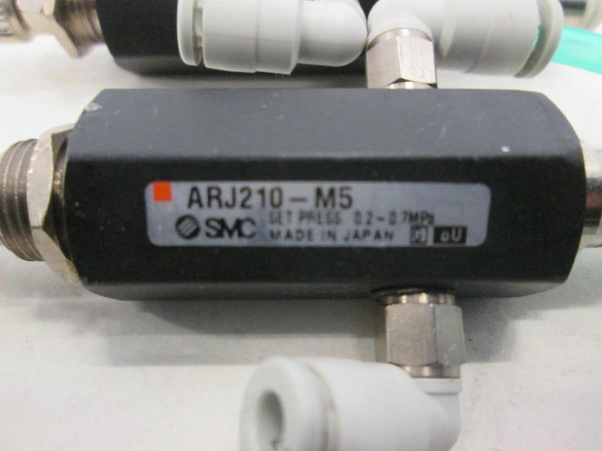 Used SMC, Mini Pressure Regulator, ARJ210-M5, Used, Lot of 2