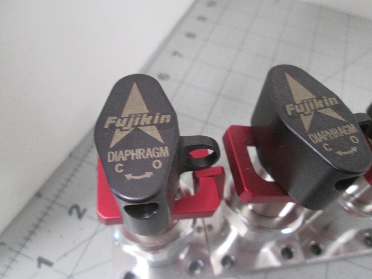 Used Fujikin, AN9N4000, 316L-P, Diaphragm Manual Valve, Used, Lot of 5