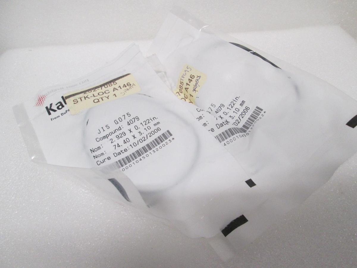 Kalrez, JIS G075, O-Ring, 2.929" x 0.122", New, Lot of 2
