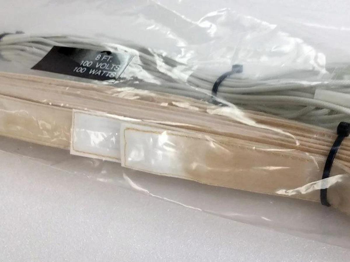 Used TEL Tokyo Electron FT5-25020M Heat Tape 100V 100W, 2 Rolls x 8FT, DS043-000704-1