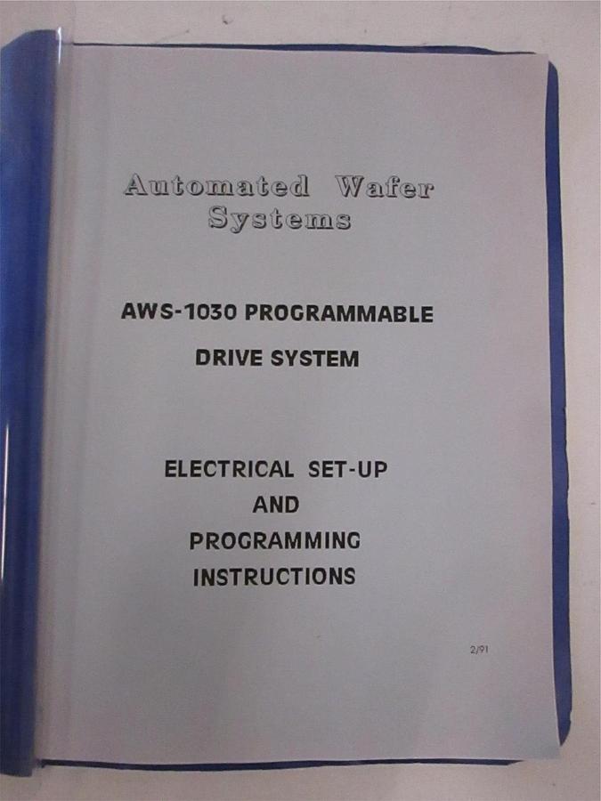 Used Automated Wafer Systems AWS-1030 Programmable Drive System Set up and Prog, Used