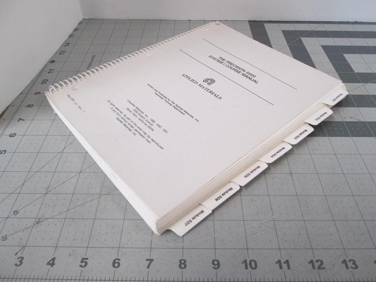 Used AMAT, Precision 5000 System I, Course Manual, Used