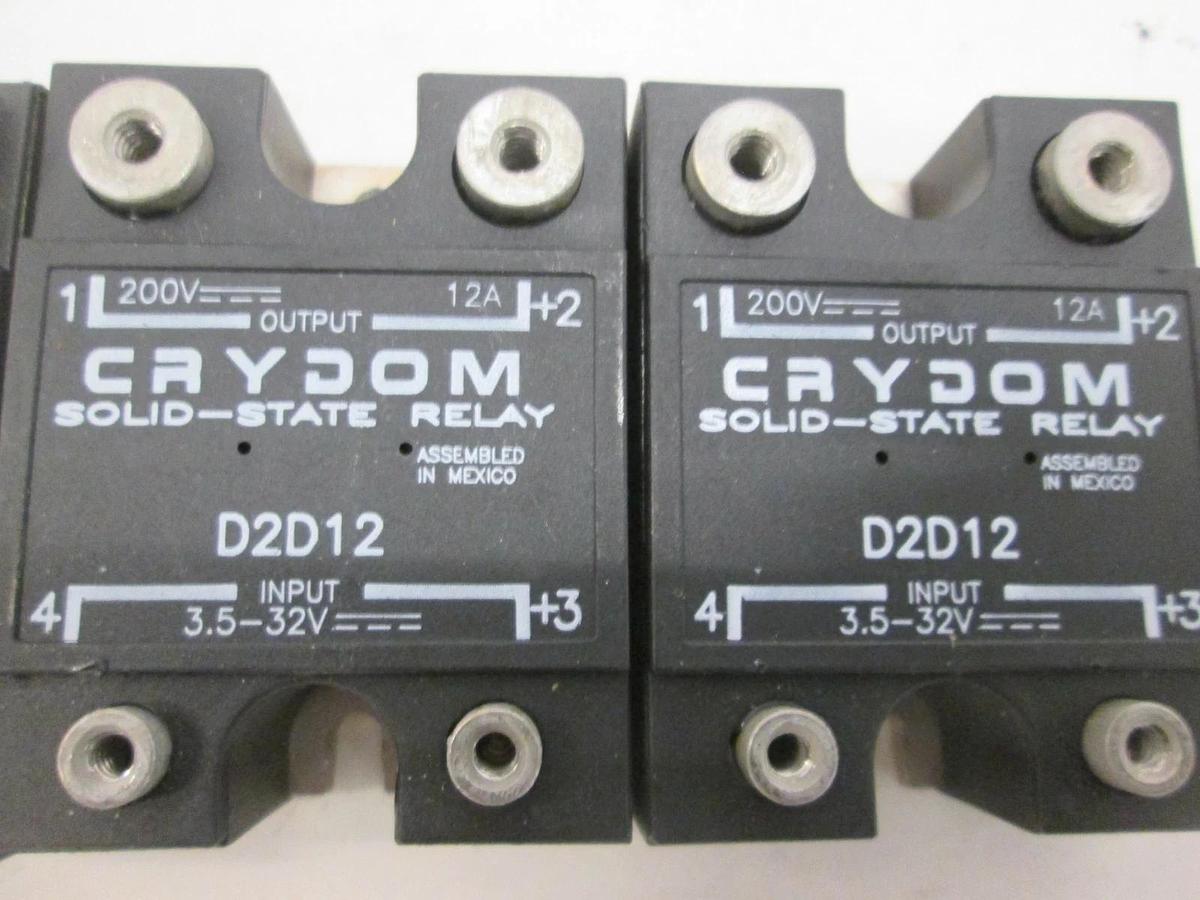 Used Crydom, Solid State Relay, D2D12, Used, Lot of 3