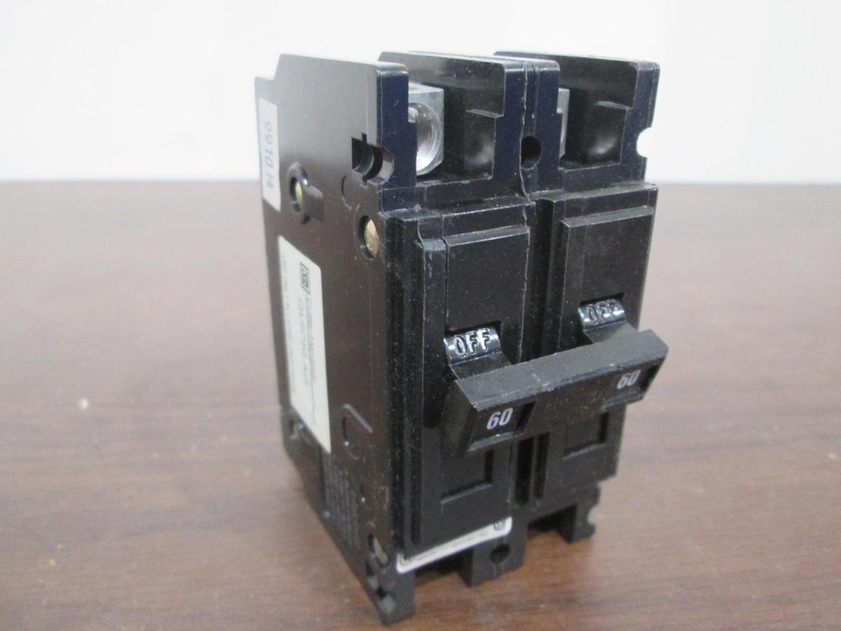 Used Cutler Hammer, QC HACR Type, Quicklag, Two Pole Circuit Breaker, 60A, New