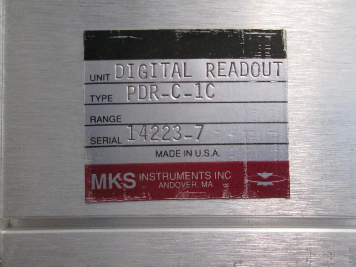 Used MKS, PDR-C-1C, Digital Pressure Readout POWER supply Baratron Controller