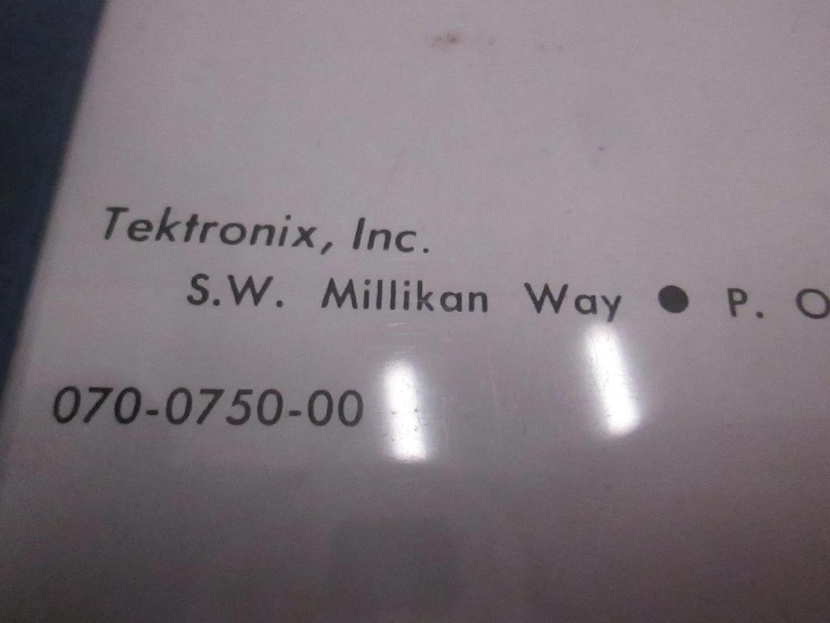 Used Tektronix Inc Type 323 Oscilloscope Instruction Manual, Used