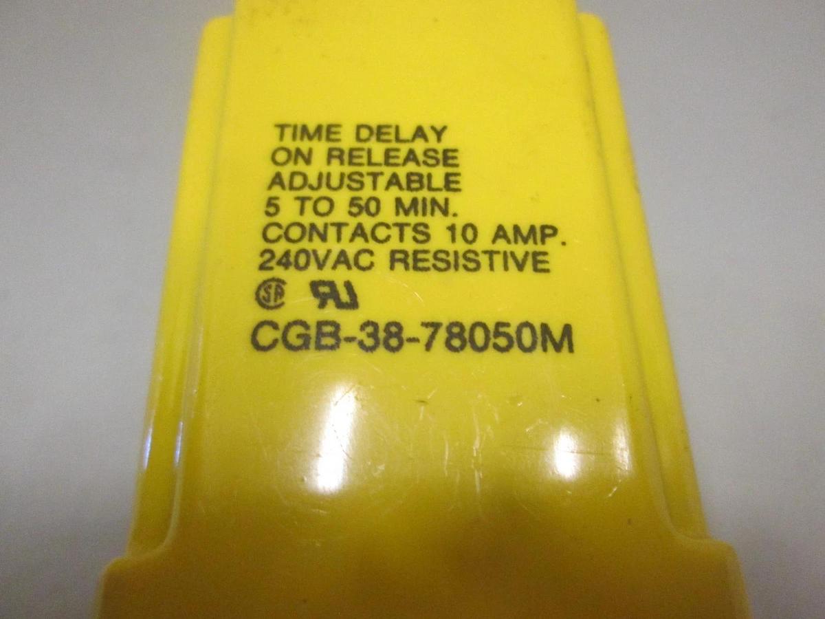 Used Potter & Brumfield, Time Delay, CGB-38-78050M, 10A, 240VAC, USed