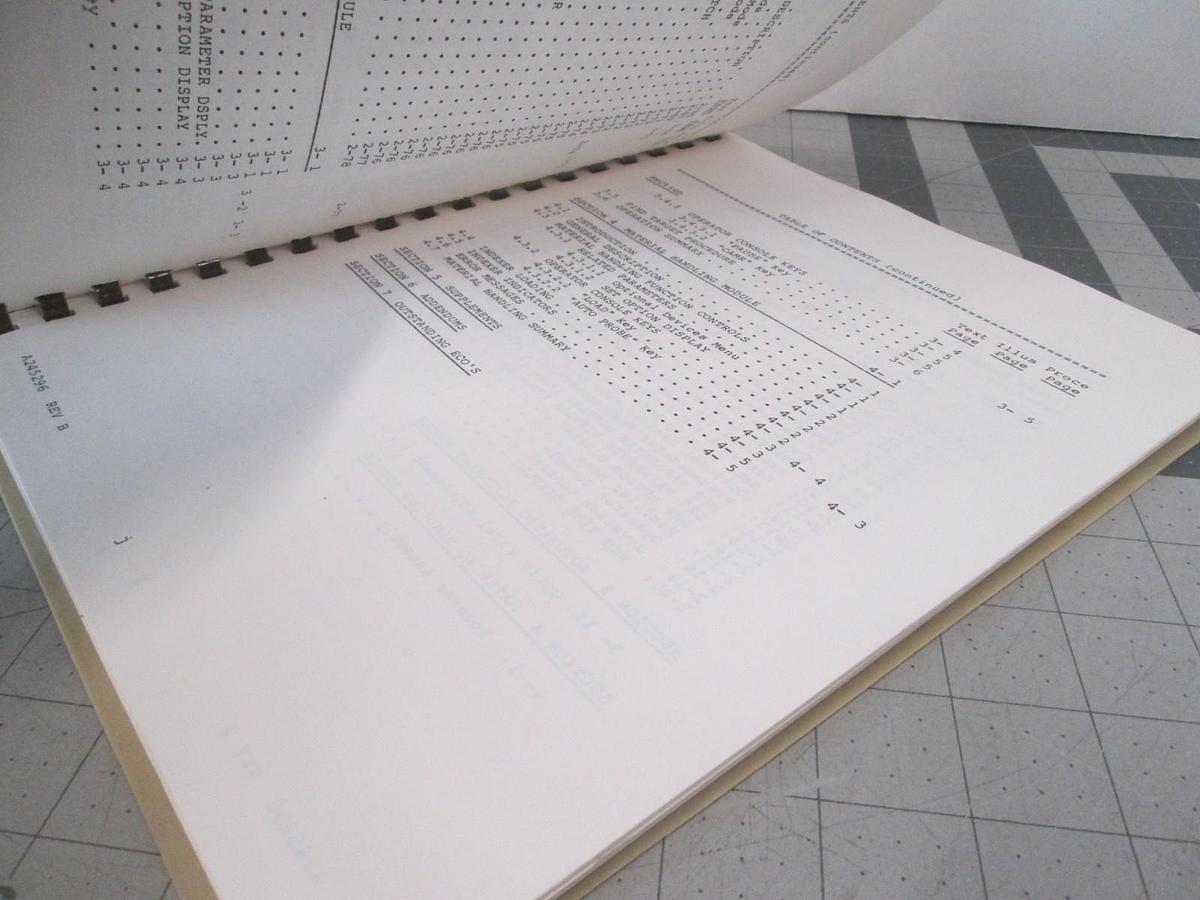 Used Electroglas, Model 2001x, Wafer Prober Operators Manual, A-245296, Used