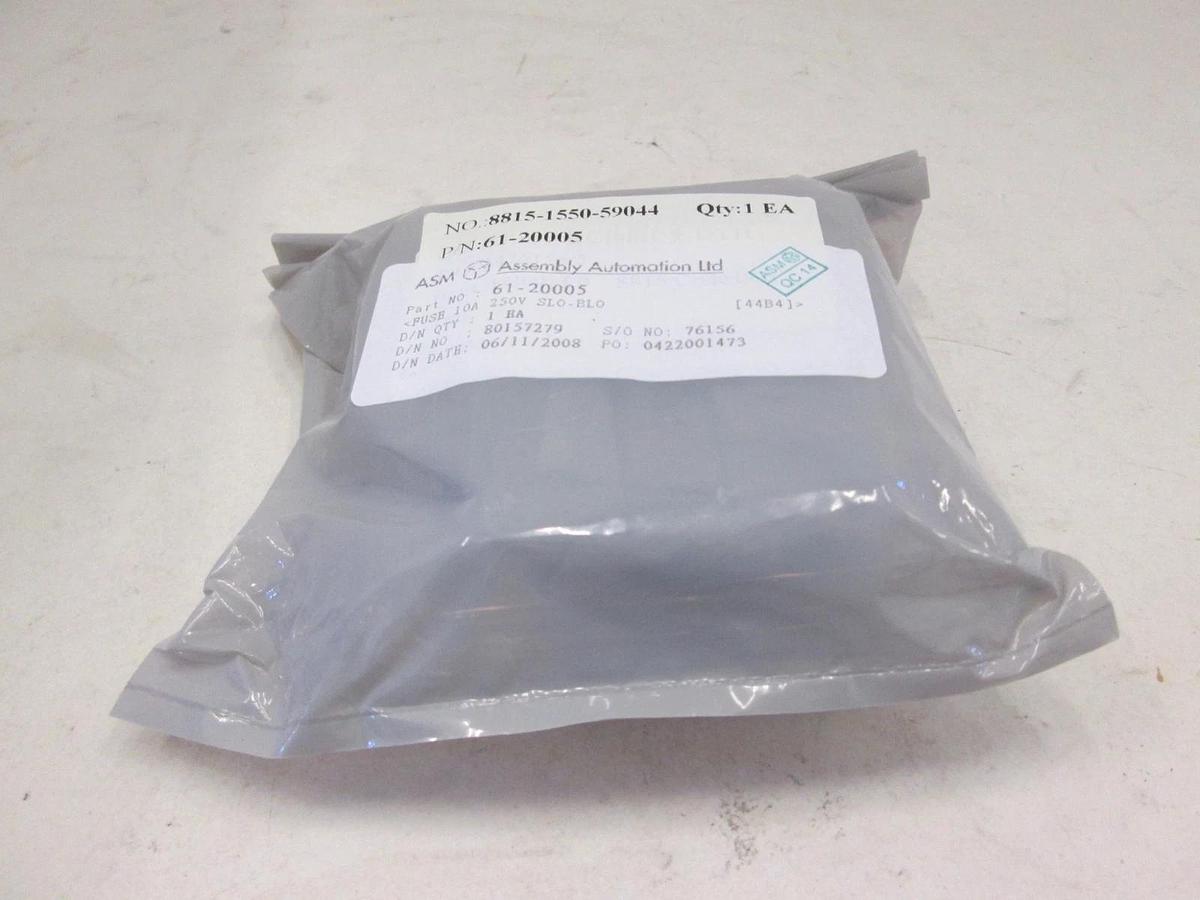 ASM, Fuse 10A, 250VSlow Blow, 61-20005, New