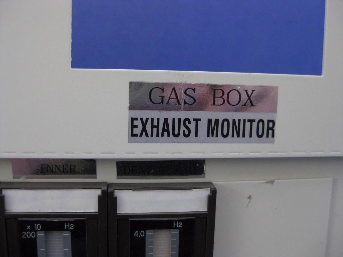 Used TEL Riken Keiki H2 Gas Box Exhaust Monitor Assy w/ Buzzer and Detectors Used