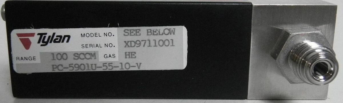 Used Tylan MFC 5900 Series, Helium HE, Range- 100 SCCM, Used