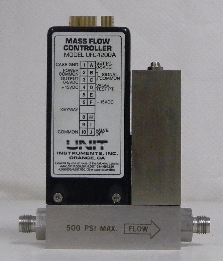 Used Unit UFC-1200A Mass Flow Controller, Gas- O2, Range- 10 SLM, Used