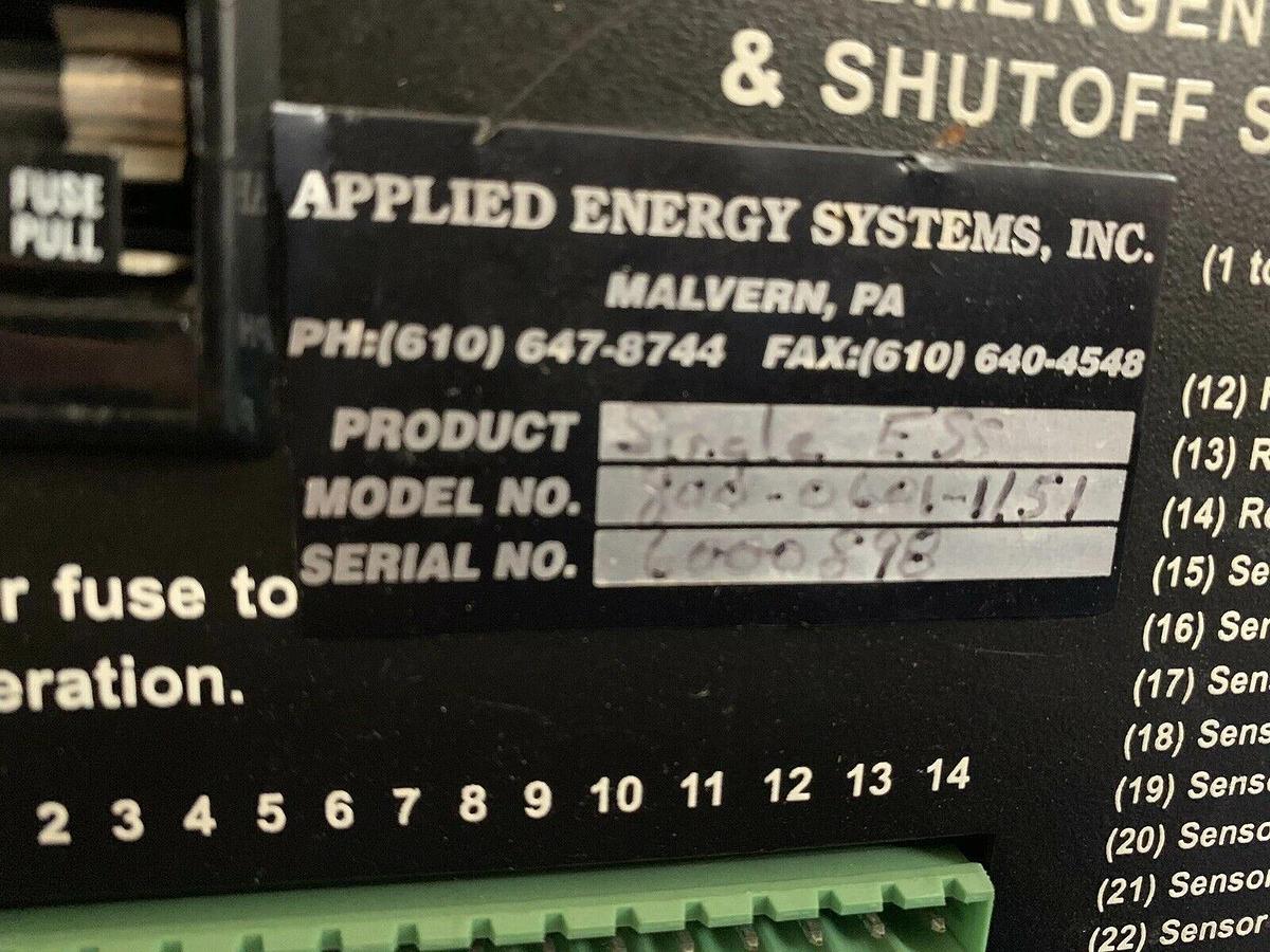 Used Praxair HPM Emergency Alarm and Shutoff Station, For Parts