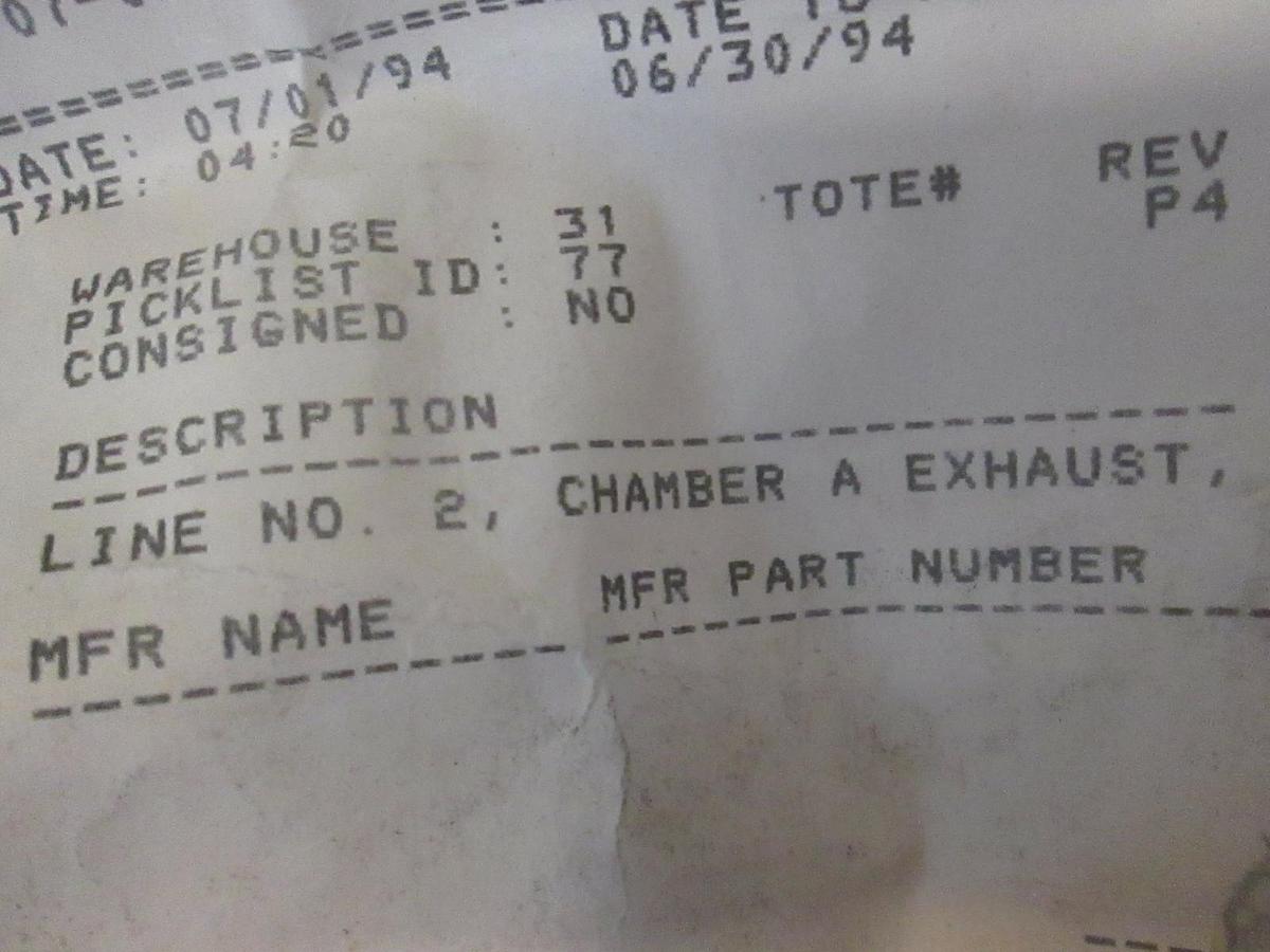AMAT, 0225-40380, Line No. 2, Chamber A Exhaust, New