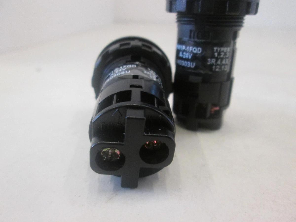 Used Idec, HW1P-1FQD, Orange Panel Mount Pilot Light, Used, Lot of 2