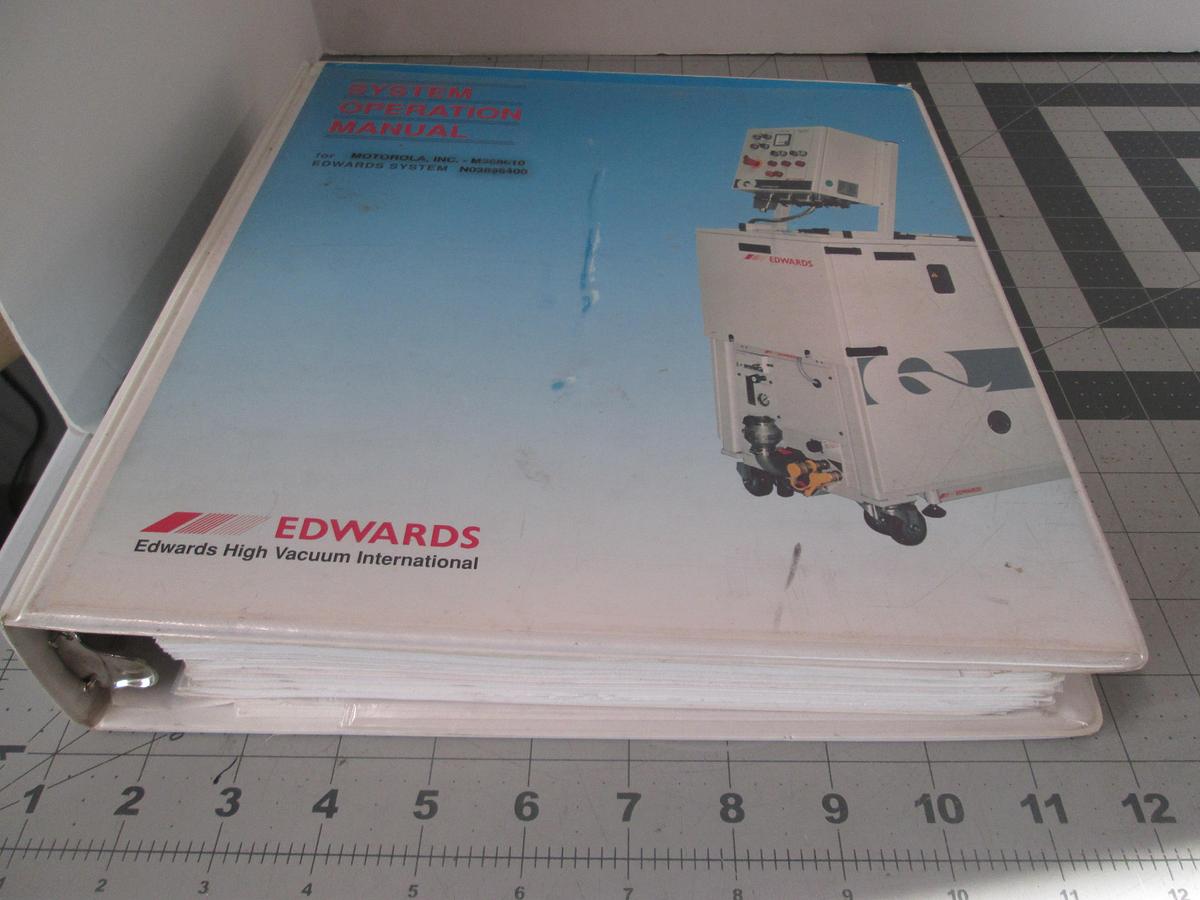 Used Edwards, Vacuum Pump System Installation and Operation Manual, QMB500/QDP80, Used
