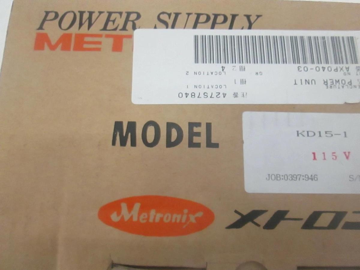 Metronix, Power Supply, AXP040-03, New