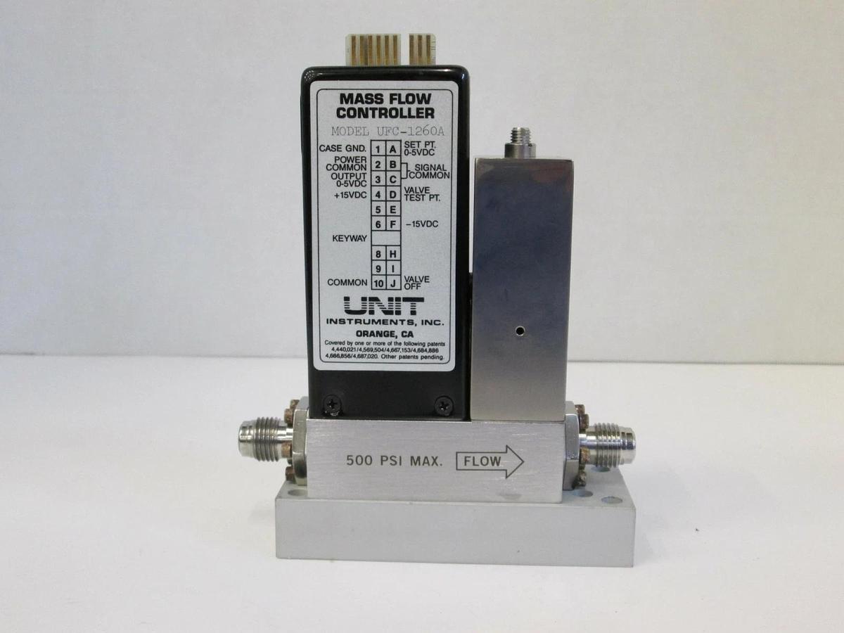 Used Unit UFC-1260A Mass Flow Controller MFC, O2, 10 sLM, 1/4" Male
