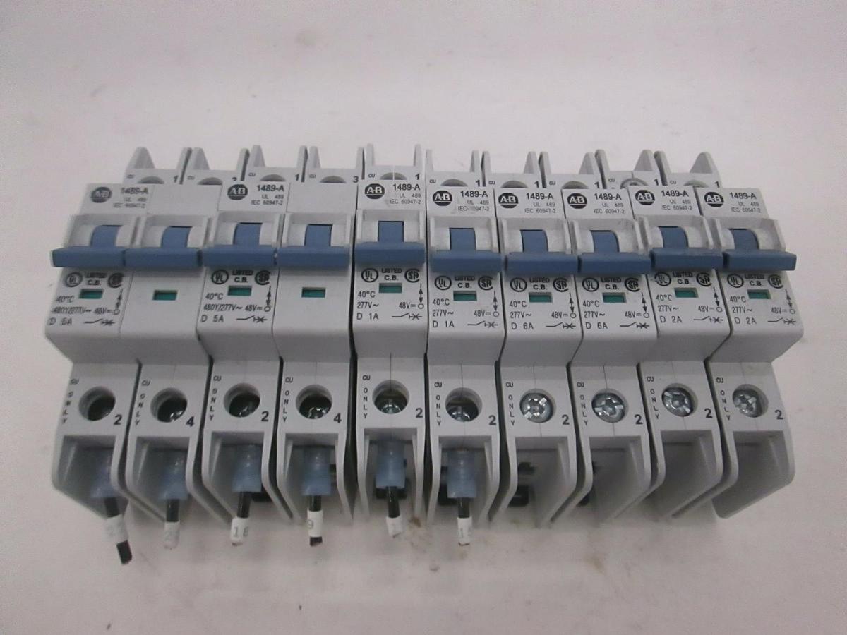 Used Allen-Bradley, 1489-A, Circuit Breaker, Used, Lot of 10
