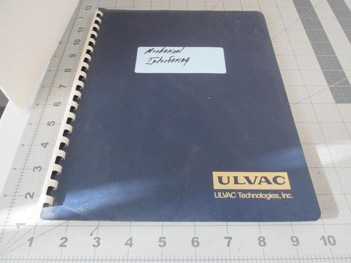 Used Ulvac, VacuTran Mechanical Interfacing Guide, Used