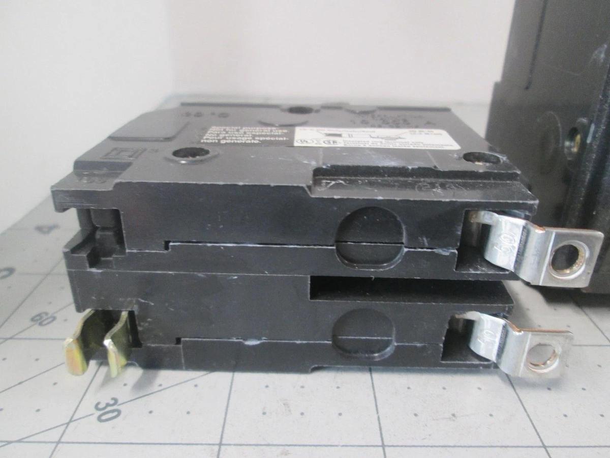 Square D, QO215, 2 Pole, Circuit Breaker, 10KA, 120/240V, QO Series, New, Lotof2