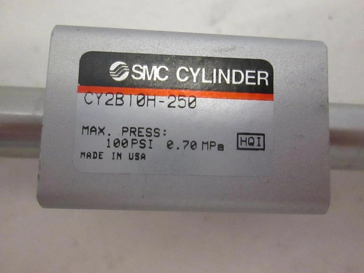 Used SMC, Cylinder, CY2B10H-250, 100 PSI, .70 MPa, Used