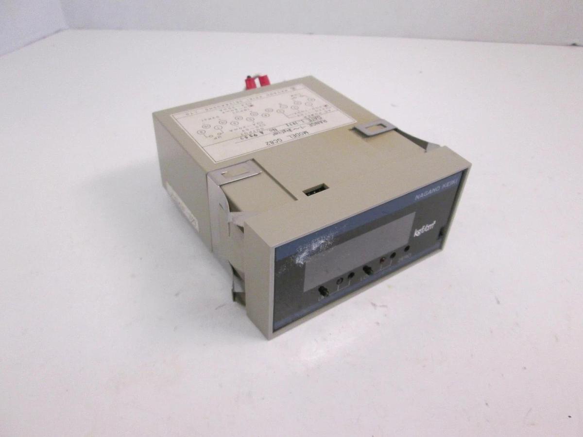 Used NAGANO KEIKI GC82 Digital Indicator, 200-100 VAC, -1 - 3 Kgf/cm2, 0-60mV