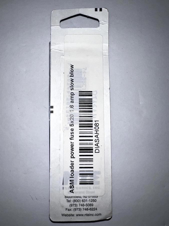1.6a slow blow fuse 74-5sc1.6a NTE Electronics, inc. Fuses lot of 5 new