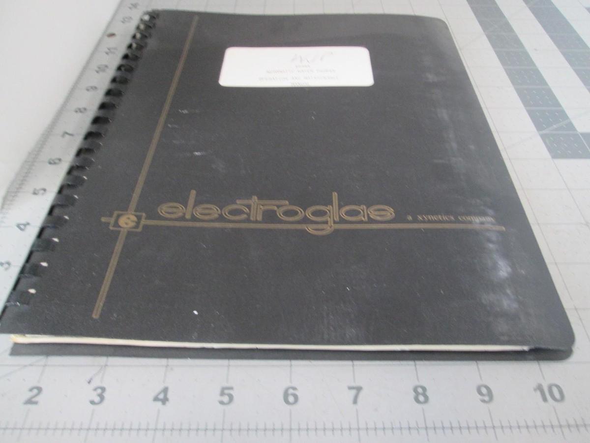 Used Electroglas, Model 1034x, Automatic Wafer Prober Operators and Main Manual, Used