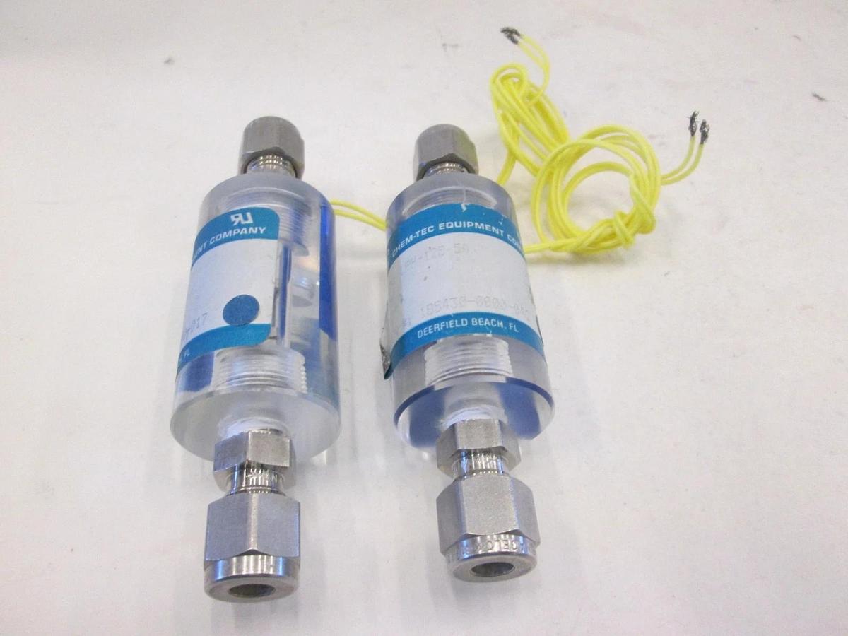 Used Chem-Tec, Flow Monitor, LPH-125-5A, Used, Lot of 2 rotometer