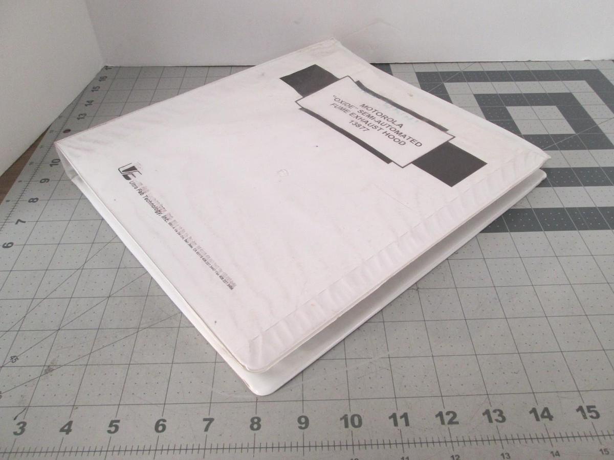 Used Ultra-Fab, Motorola, Oxide Semi-Automated Fume Exhaust Hood, 13877, User Manual