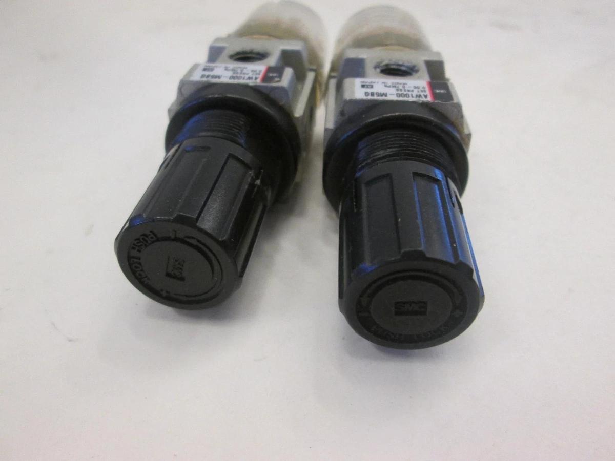 Used SMC, AW1000-M5BG, Filter Regulator, Used, Lot of 2