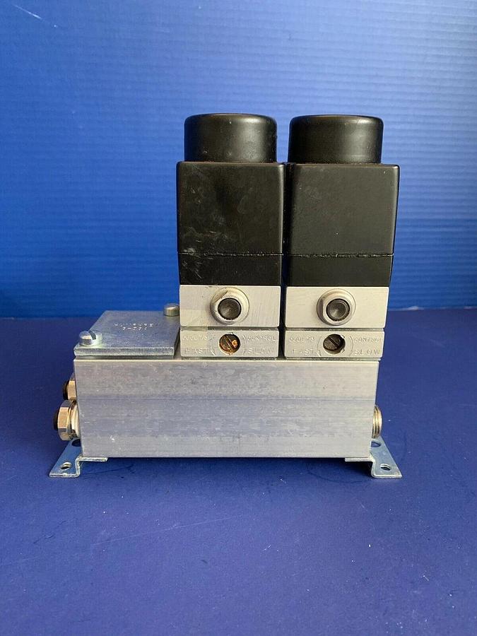 Used Humphrey M42E2  Solenoid Air Valve Assy w/ 2 Valves and MC-3 Manifold, Used