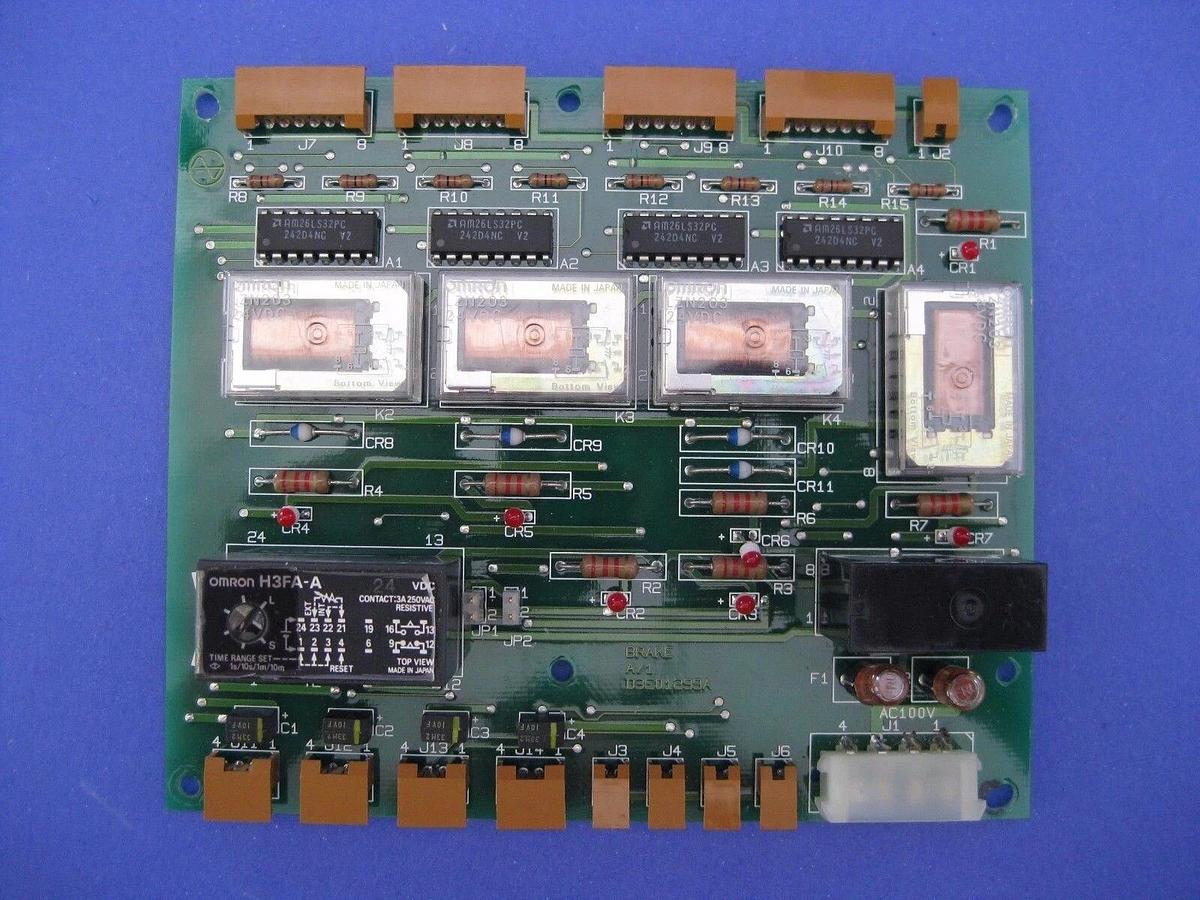 Used Kokusai D3E01299A Brake A/1 PCB w/ Omron H3FA-A