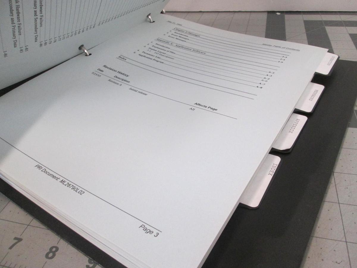 Used PRI Automation, PRI-7700 Automated Reticle Management Supervisors Manual, Used