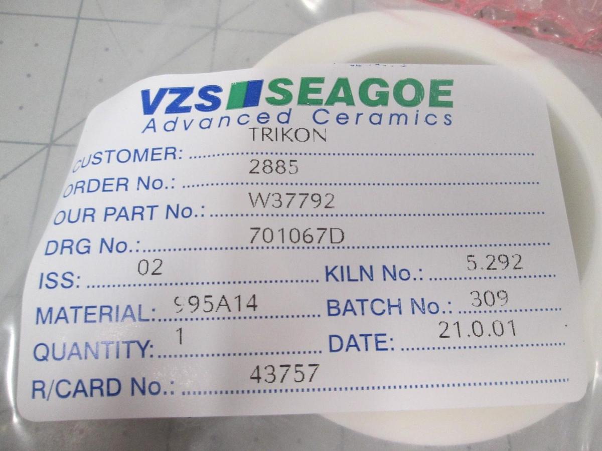 Trikon Tech, 701067, VZS Seagoe Insulator Ring, Top, New