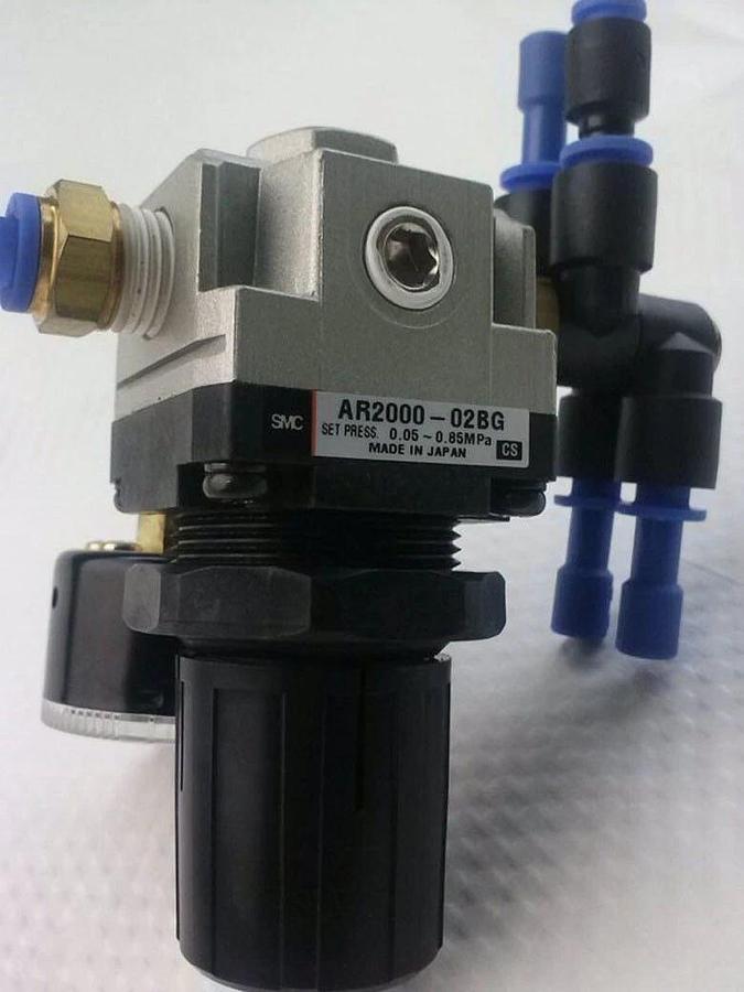 Used SMC AR2000-02BG Pressure Regulator with Gauge, Used - LOT of 5