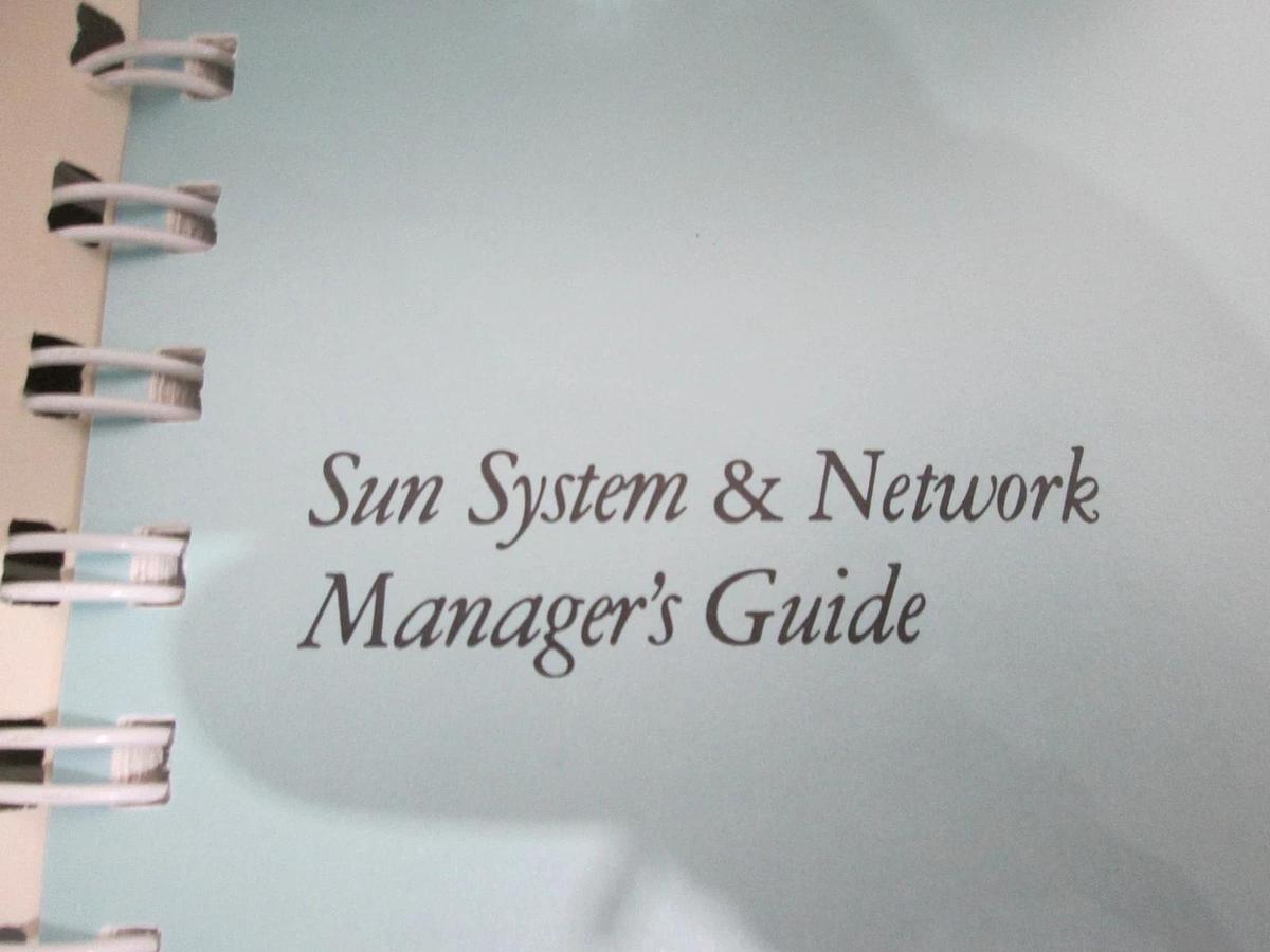 Used Sun, SPARC station 1, User's Guide, Installation Guide, Network Managers Guide