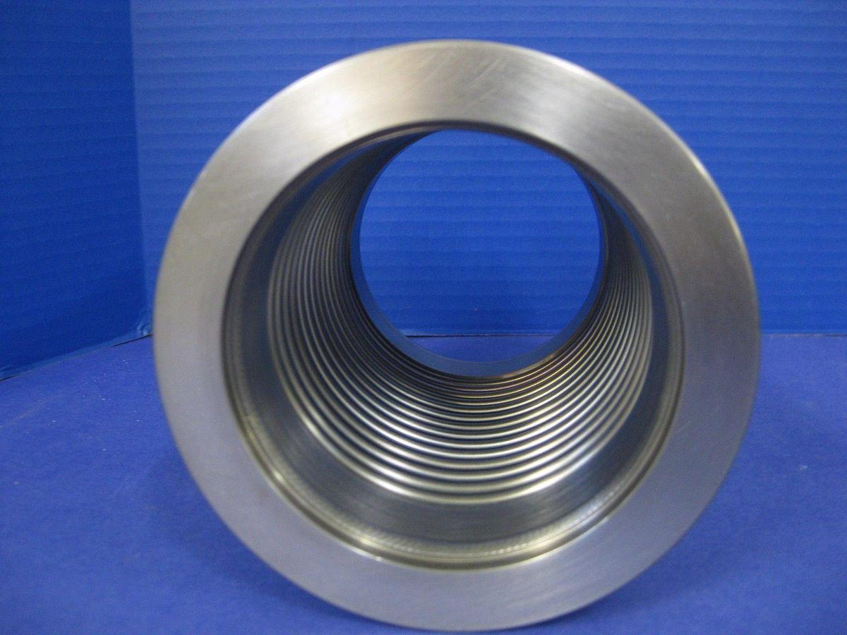 Used Stainless Steel Flexible Bellows Assembly ISO-80, 6" overall length, Used