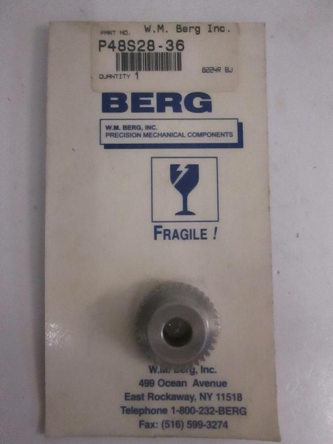 Used WM Berg P48S28-36, Aluminum Timing Pulley, NIP