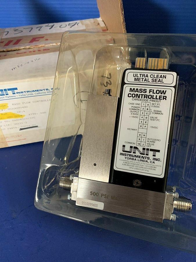 Used Unit UFC-1560A, MFC, Mass Flow Controller, N2O, 200 SCCM, 1/4" VCR, Used
