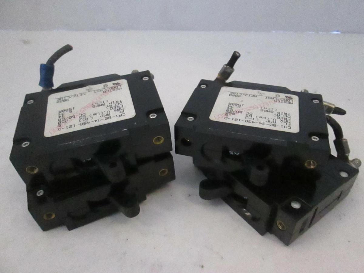 Used Carlingswitch CA1-B0-34-450-121-D, Circuit Breaker Switch, Used, Lot of 4