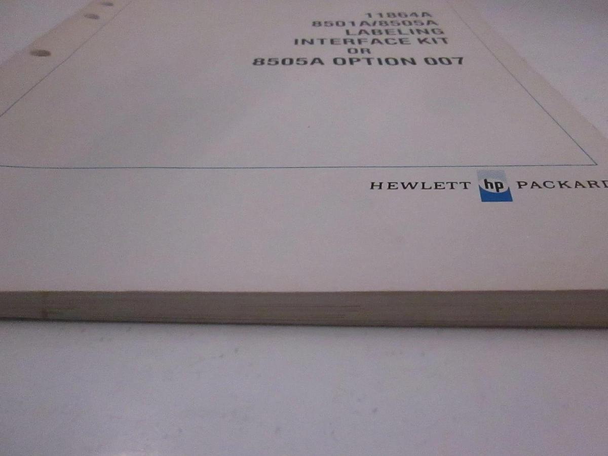 Used HP 11864A Labeling Interface Kit, Operating and Service Manual, Used