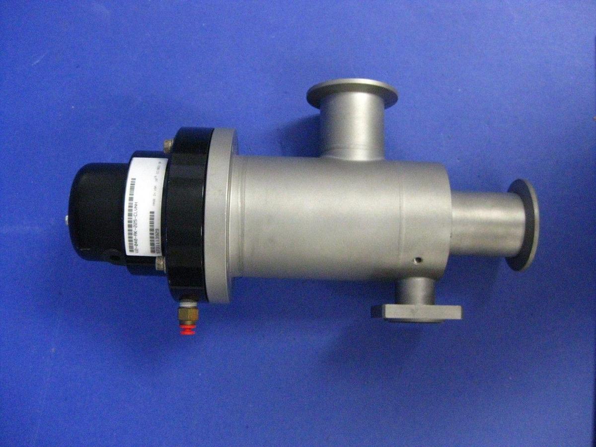 Used MKS HPS V2-040-AK-225-CLVNH 2-Stage Vacuum Valve, Right Angle, for parts