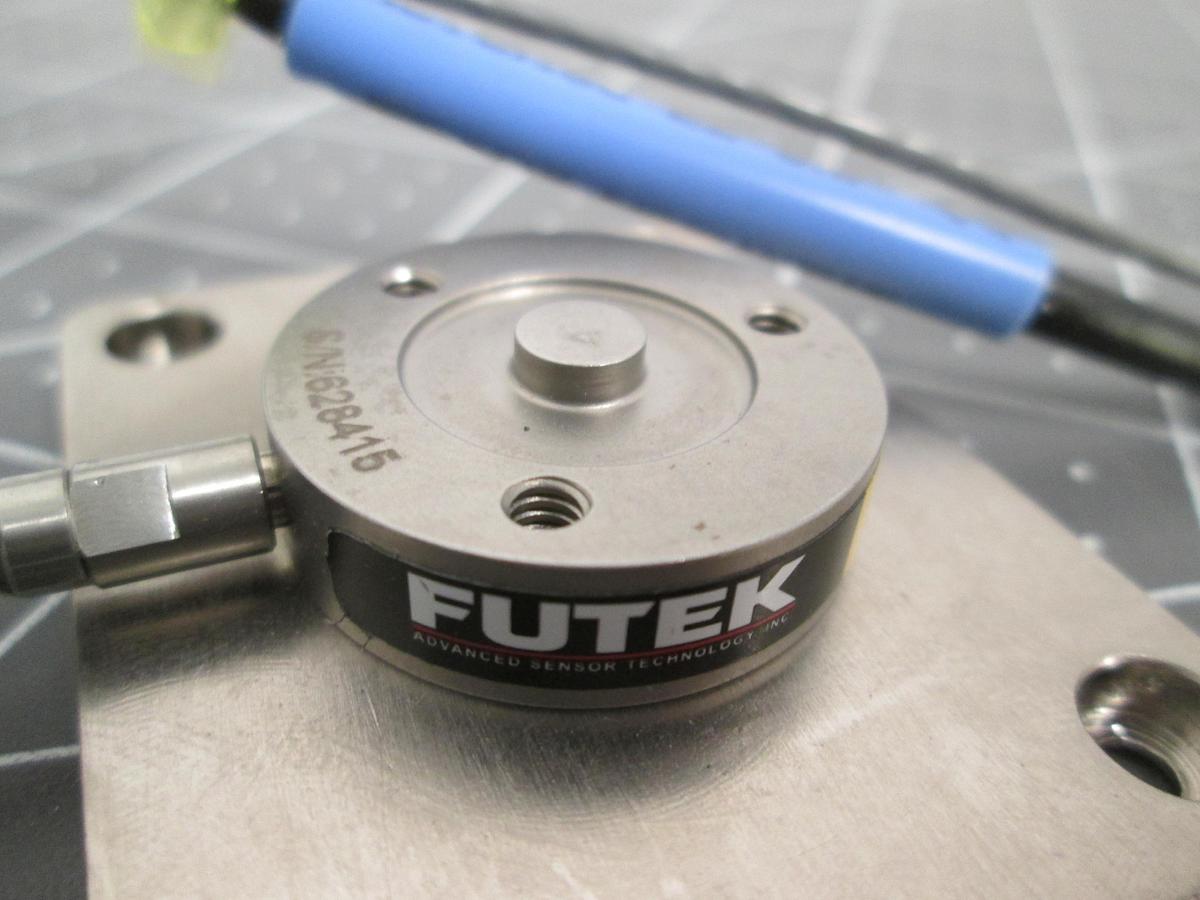 Used FUTEK Miniature Load Button Load Cell Compression Sensor Flange Mount Base
